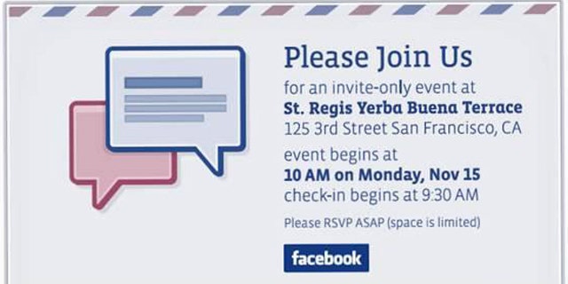 An invitation from Facebook public relations may reveal the company's plans for an e-mail service.