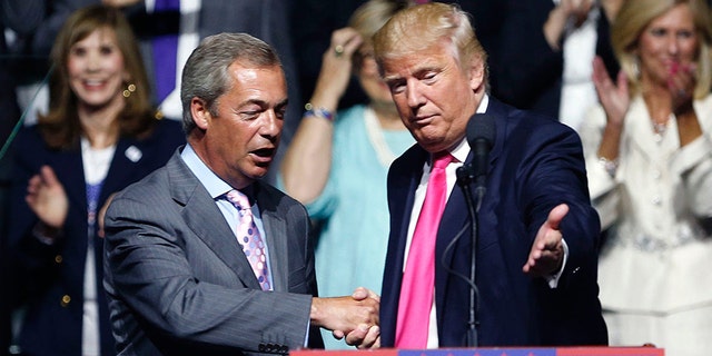 Nigel Farage campaigned with then-candidate Trump in 2016.