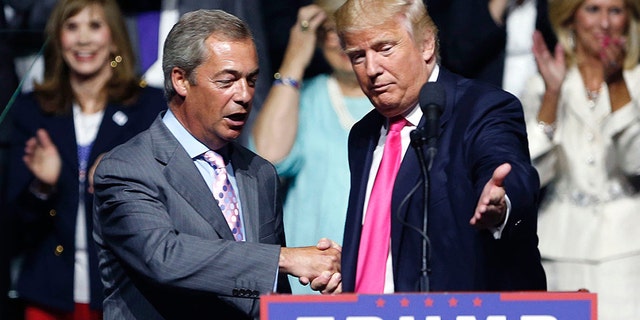 Nigel Farage campaigned with then-candidate Trump in 2016.