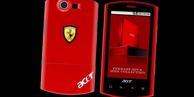 Acer on Friday unveiled the new Liquid smartphone developed in a partnership with Ferrari. The phone runs Google's Android software, and Acer hopes it will boost the company's so far limited role in the increasingly crowded smartphone market.