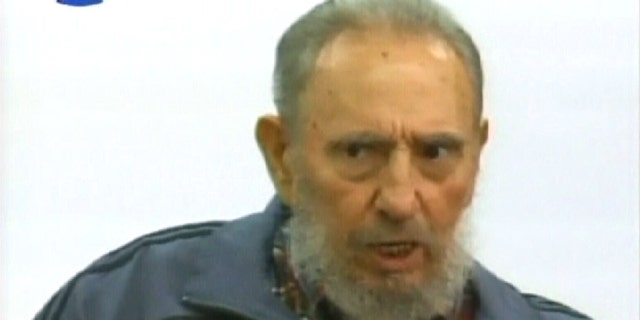 July 12, 2010: TV image provided by Cubavision shows Cuba's former president Fidel Castro speaking during an interview on the "Mesa Redonda," or "Round Table," a daily Cuban talk show on current events.