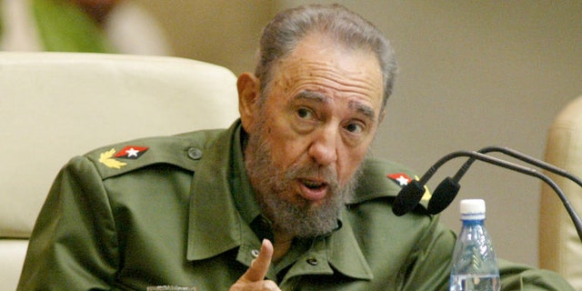 President Fidel Castro attends an anti-terrorism conference in Havana, Cuba, Saturday, June 6, 2005. For decades, participants said, the United States has been behind efforts to suppress leftist movements in Latin America, from the backing of the region's violent, right-wing military dictatorships in the 1970s and 1980s to the current meddling in the politics of liberal-led countries. The policy, they said, has again reared its head with the current handling of a Cuban militant wanted in Venezuela for an airliner bombing _ the issue that spawned the conference, originally a three-day event that host Castro extended to run a fourth day Sunday. (AP Photo/Jorge Rey)