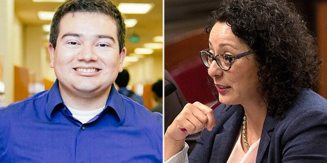 California Assemblywoman Cristina Garcia (right), who was once at the forefront of the state’s #MeToo movement, was cleared Thursday of allegations that she groped Daniel Fierro (left), a male staff member, in 2014. (Facebook / The Associated Press)