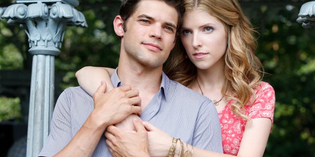 This image released by RADiUS shows Jeremy Jordan, left, and Anna Kendrick on the set of "The Last 5 Years," a 95-minute film, which has been adapted and directed by Richard LaGravenese and hits theaters and video on demand Friday.