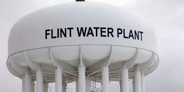 FLINT, MI - JANUARY 13: The Flint Water Plant tower is shown January 13, 2016 in Flint, Michigan. On Tuesday, Michigan Gov. Rick Snyder activated the National Guard to help the American Red Cross distribute water to Flint residents to help them deal with the lead contamination that is in the City of Flint's water supply. (Photo by Bill Pugliano/Getty Images)