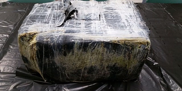 The bundle of cocaine is worth an estimated $50 million on the street.