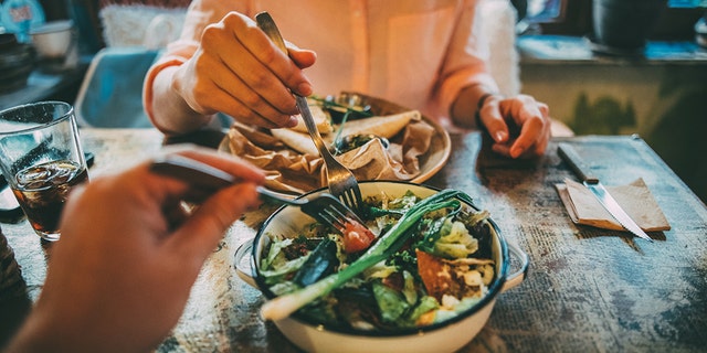 Also, people don't normally fight for the first bite of salad.