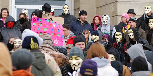 Dec. 29, 2012: Members of the group "Anonymous" said they are outraged over what they contend is a cover-up in a case involving the alleged rape of a teenage girl by Steubenville High School student-athletes that reportedly occurred in 2012.