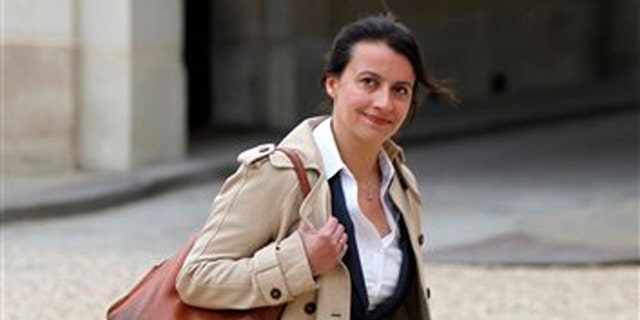 May 17, 2012: In this file photo newly named Housing Minister Cecile Duflot, wearing denim trousers, arrives for the first weekly cabinet meeting with new President Francois Hollande, at the Elysee Palace in Paris.