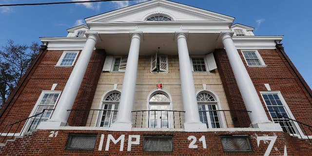 Three University of Virginia graduates and members of the fraternity profiled in a debunked account of a gang rape in a retracted Rolling Stone magazine story filed a lawsuit against the publication and the article's author.