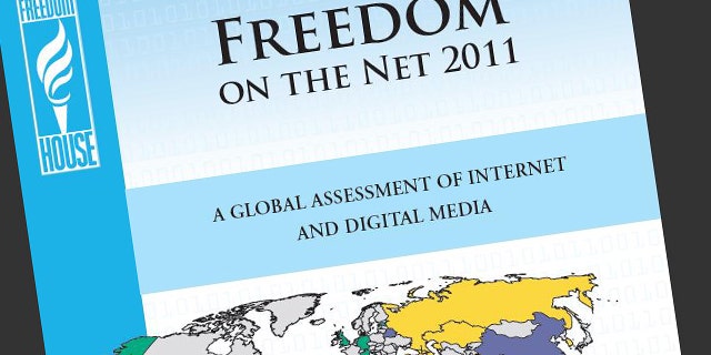 The cover of a 2011 report ranking countries by how freely their citizens can access the Internet.