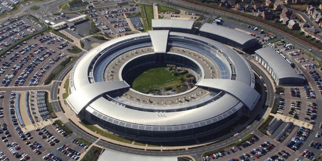 FILE: An aerial image of the Government Communications Headquarters (GCHQ) in Cheltenham, Gloucestershire.
