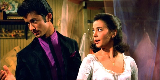 George Chakiris acting alongside Natalie Wood in "West Side Story."