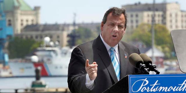 May 18, 2015: New Jersey Gov. Chris Christie speaks in Portsmouth, N.H., about his foreign policy plans.
