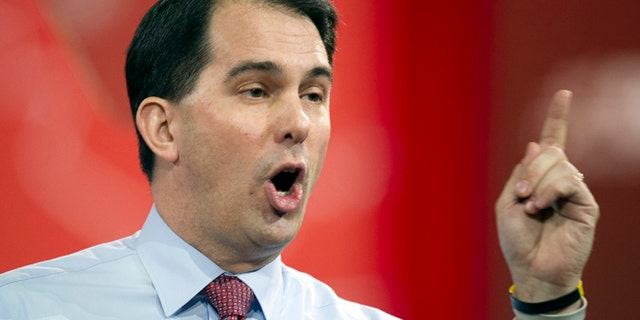 Feb. 26, 2015: Wisconsin Gov. Scott Walker speaks during the Conservative Political Action Conference (CPAC) in National Harbor, Md.