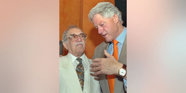President Clinton and García Márquez in a March 26, 2007 file photo.