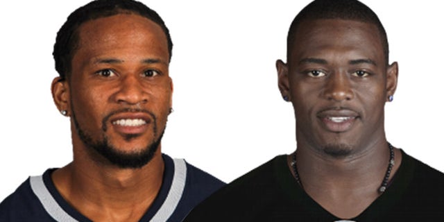 Jabar Gaffney, left, has been accused of vandalizing his former teammate Lito Sheppard's car last month; Gaffney maintains it wasn't him
