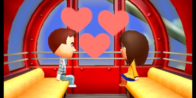 FILE - This image provided by Nintendo shows a scene from the video game 'Tomodachi Life'. Nintendo is apologizing and pledging to be more inclusive after being criticized for not recognizing same-sex relationships in English editions of the life-simulator video game. But the publisher said it was too late to make changes. (AP Photo/Nintendo)