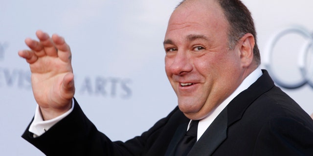 Actor James Gandolfini arrives at the BAFTA Brits to Watch event in Los Angeles, California July 9, 2011. Prince William and his wife Catherine are on a royal visit to California from July 8 to July 10. REUTERS/Fred Prouser (UNITED STATES - Tags: ENTERTAINMENT) - RTR2OP2J