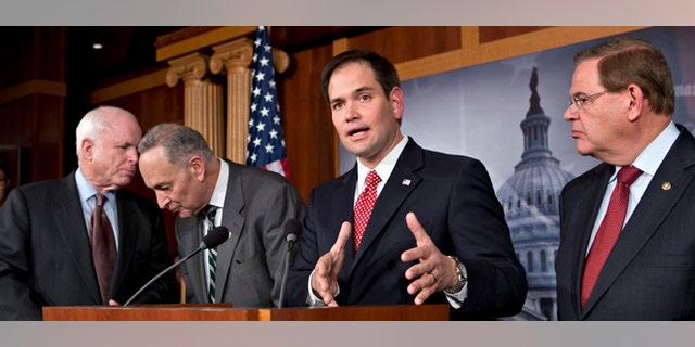 A bipartisan Senate group is working on its own comprehensive immigration reform bill.