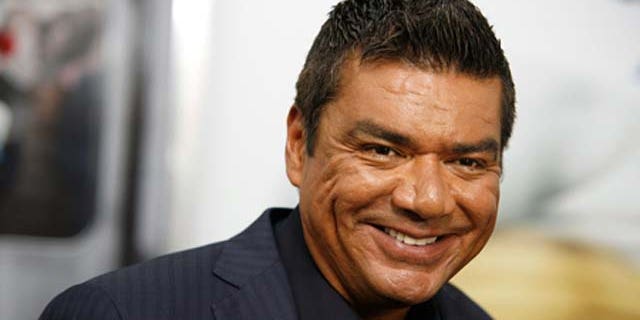 July 24, 2011: George Lopez attends the premiere of 'The Smurfs' at the Ziegfeld Theater in New York City.