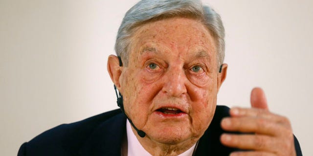 George Soros, Chairman of Soros Fund Management LLC during an economic speech in Frankfurt April 9, 2013.