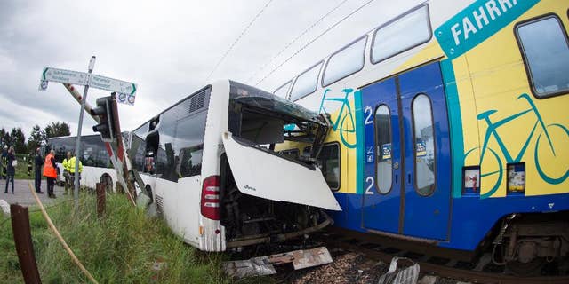Train Hits School Bus On Railway Crossing In Germany After Driver Evacuated 60 Children Fox News Train Hits School Bus On Railway Crossing In Germany After Driver Evacuated 60 Children Fox News