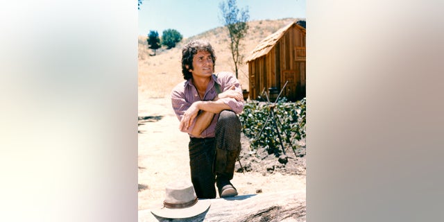 Michael Landon (1936-1991) in a portrait issued as publicity for the television series, 'Little House on the Prairie', circa 1974. The drama, adapted from the novels by Laura Ingalls Wilder (1867-1957), starred Landon as 'Charles Ingalls'.