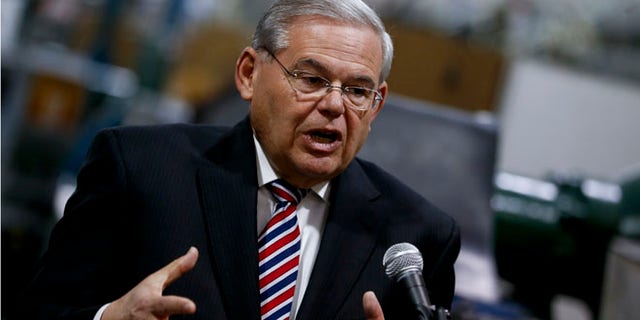 U.S. Sen. Robert Menendez on March 23, 2015 in Garwood, New Jersey.