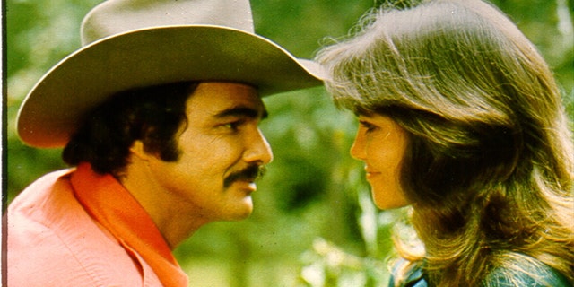 Burt Reynolds and Sally Field filming 1977's "Smokey and the Bandit."
