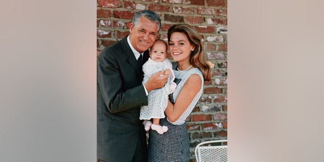 Cary Grant and his then-wife Dyan Cannon with their daughter, Jennifer Grant, who was born in 1966.