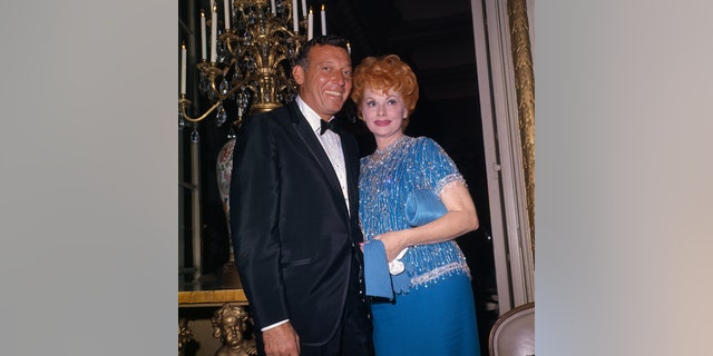 Lucille Ball, Schauspielerin Komikerin, mit Ehemann Gary Morton.