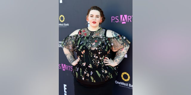 SANTA MONICA, CA - NOVEMBER 13: Model Tess Holliday attends P.S. ARTS and OneWest Bank's Express Yourself 2016 at Barker Hangar on November 13, 2016 in Santa Monica, California. (Photo by Joshua Blanchard/Getty Images for P.S. ARTS)