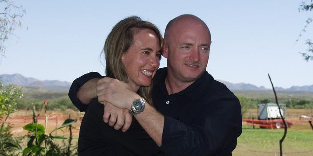 November 2007: Rep. Gabrielle Giffords with her husband NASA Astronaut Mark Kelly