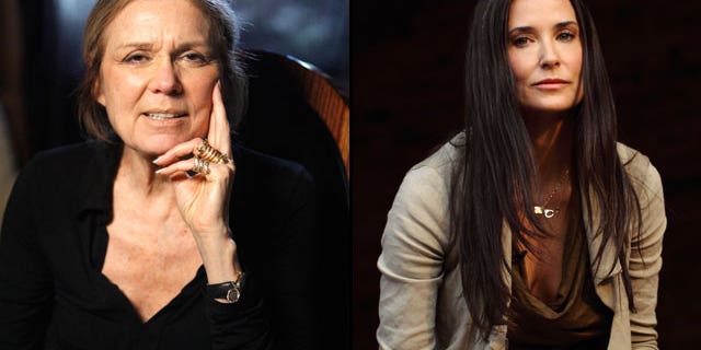Demi Moore (right) will reportedly play Gloria Steinem in the upcoming Linda Lovelace biopic (Reuters)