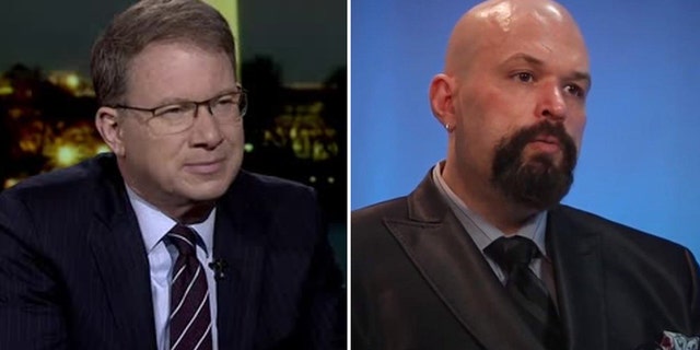 The Atlantic editor-in-chief Jeffrey Goldberg, left, and former National Review writer Kevin Williamson.