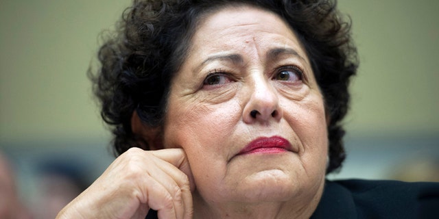 Former Office of Personnel Management Director Katherine Archuleta on Capitol Hill on June 16, 2015.