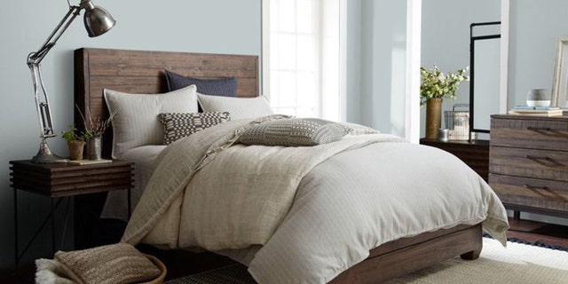 A sleek gray wall color will certainly stay cool as kids grow up.