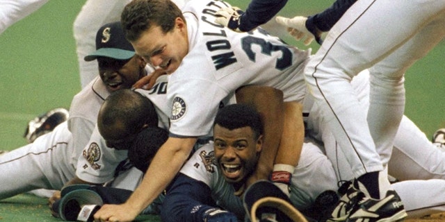 Ken Griffey Jr. in an Oct. 8, 1995, file photo.