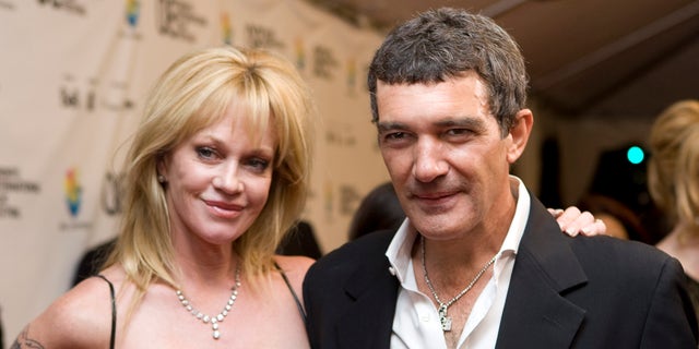 Antonio Banderas and Melanie Griffith in a Sept. 7, 2008 file photo.