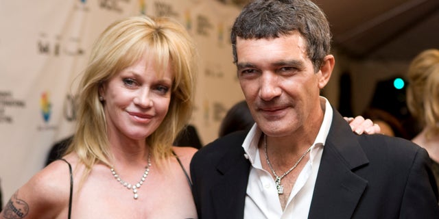 Antonio Banderas and Melanie Griffith in a Sept. 7, 2008 file photo.
