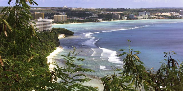 Beachside file photo of Tumon Bay, Guam.