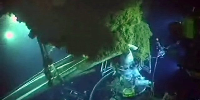 In this image made from video provided by British Petroleum (BP PLC), Wednesday, June 2, 2010, shows the site of the Deepwater Horizon oil spill.