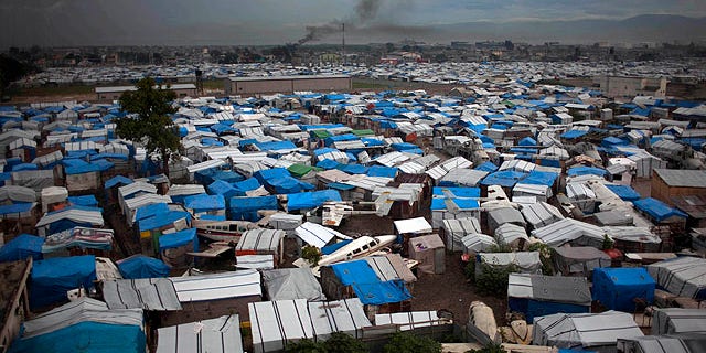 Sept. 29, 2010: A camp set up for Jan. 12 earthquake victims is seen in what used to be an air strip in Port-au-Prince, Haiti (AP).