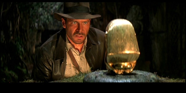 Harrison Ford as Indiana Jones in the 1981 film, 