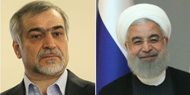 Several children of current and former Iranian officials live in the United States, including Ali Fereydoun, whose father Hossein Fereydoun (left) is the brother of and special aide to President Rouhani (right)