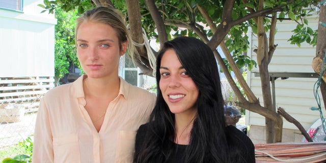 File-This Oct. 28, 2015, file photo shows Courtney Wilson, left, and Taylor Guerrero posing for a photo in Honolulu. Honolulu will pay $80,000 to settle a lesbian couple's lawsuit alleging a city's police officer wrongfully arrested them after seeing them kissing in a grocery store while on vacation. The settlement was announced Friday, May 20, 2016, in federal court in Honolulu. It's still subject to City Council approval. Wilson and Guerrero were visiting Hawaii form Los Angeles last year when they say they were harassed and arrested because the officer didn't like their public displays of affection in a Foodland store on Oahu's North Shore. (AP Photo/Jennifer Sinco Kelleher, File)