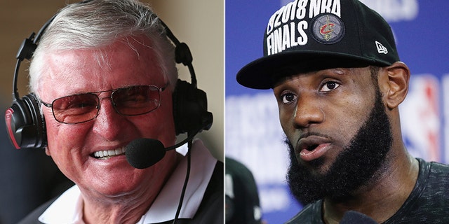 "Hawk" Harrelson, left, had comments about LeBron James' political activism.