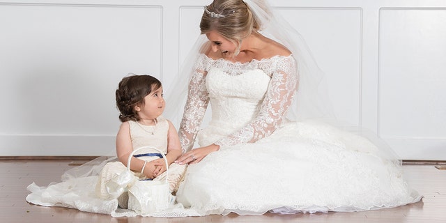 Though they had talked on the phone and via Facebook messenger, Syke and Hayden did not meet until the 3-year-old arrived at the wedding rehearsal.
