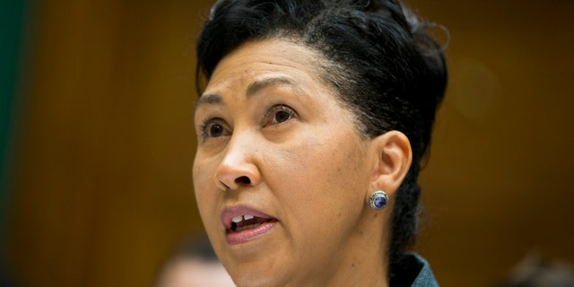 Oct. 24, 2013: Cheryl Campbell, senior vice president of CGI Federal, testifies on Capitol Hill in Washington.